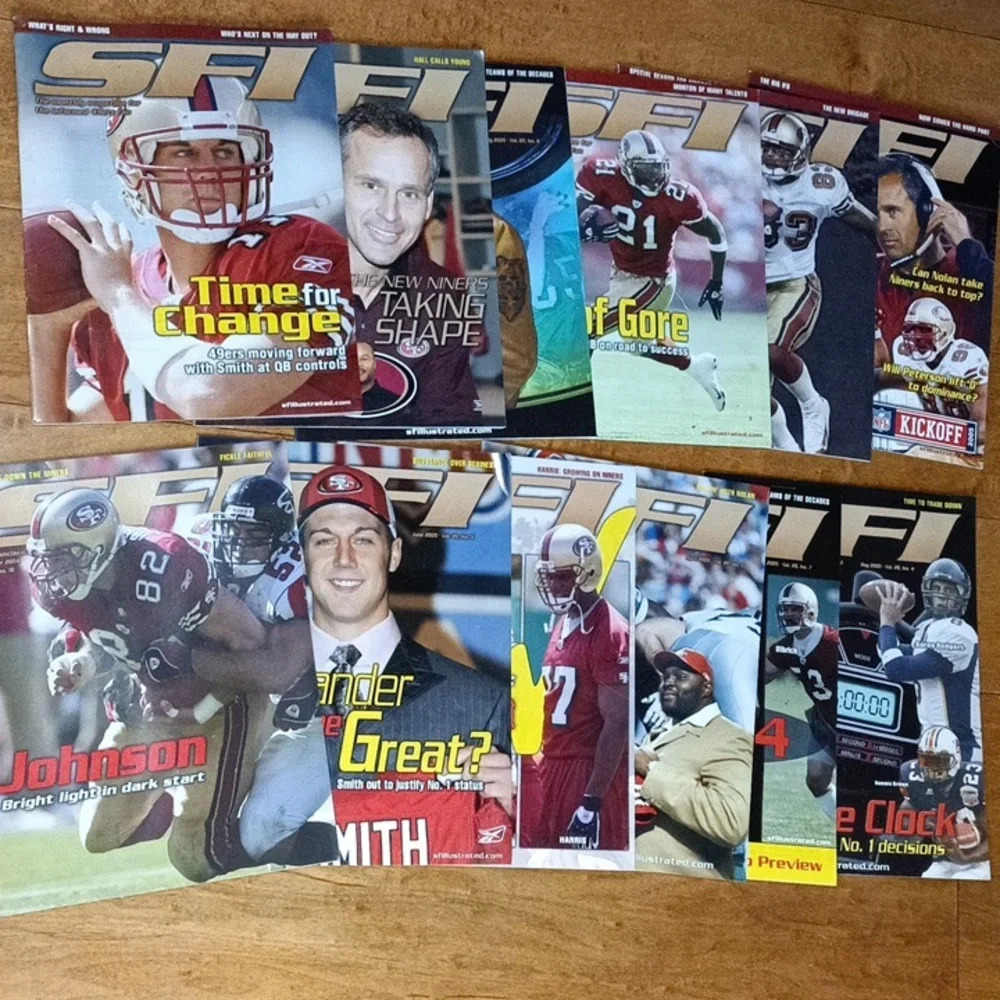 (12) 2005 SFI NFL San Francisco 49ers magazines. B8